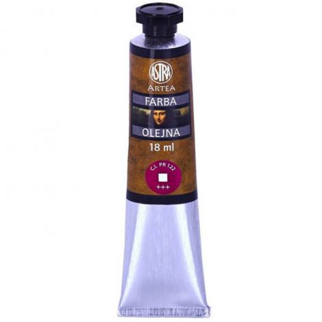Farba olejna Astra Artea 18ml, Fioletowo-Różowa